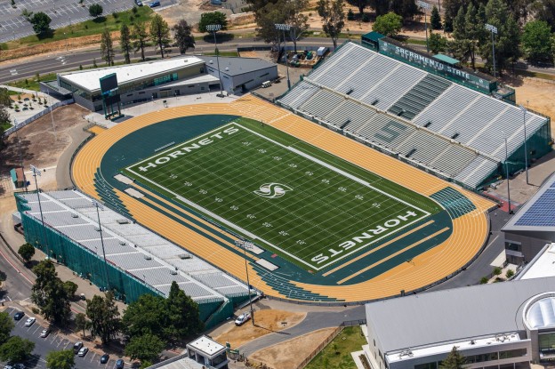 New Sacramento State Football Field by SprinTurf
